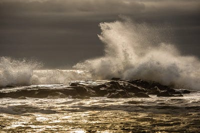 Crash II by David Gardiner framed canvas print