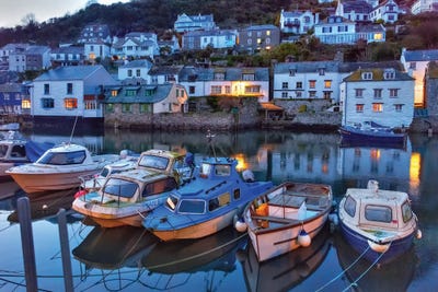 Polperro Boats by David Gardiner art print