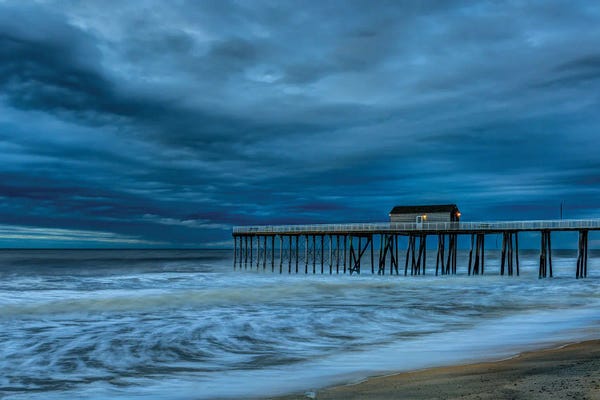 David Gardiner: Stormy Pier by David Gardiner