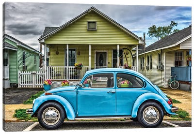 Bug Out Front Canvas Art Print - Volkswagen