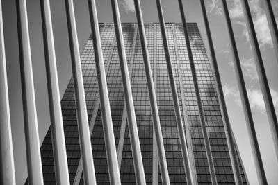 Barred by David Gardiner framed canvas print