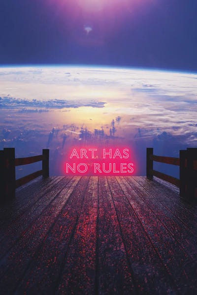 Neon Typography: Breakthrough by Davansh Atry