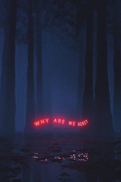 Neon Typography: Existential by Davansh Atry