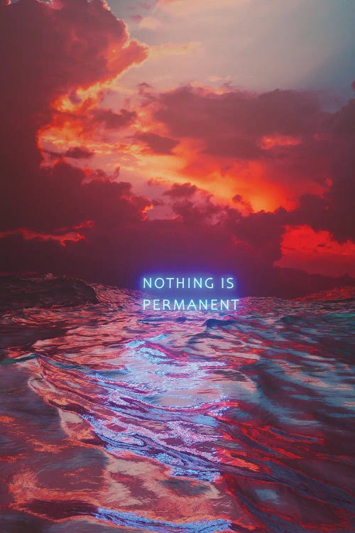 Nothing Is Permanent by Davansh Atry wall art