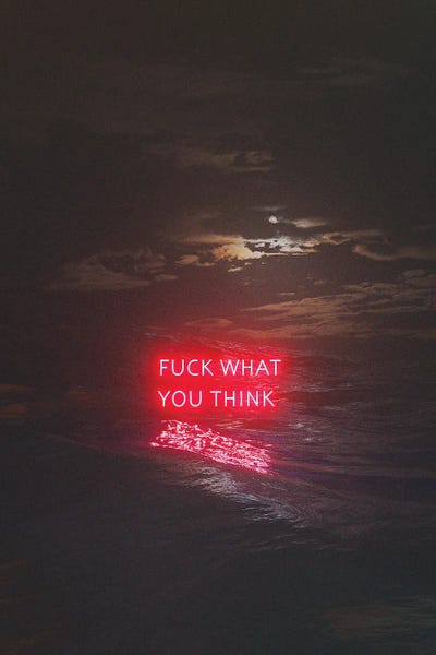 Neon Typography: Opinions by Davansh Atry