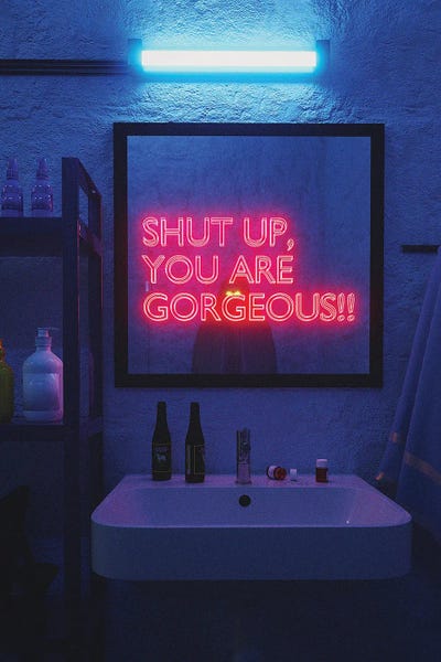 Neon Typography: Self Doubt by Davansh Atry