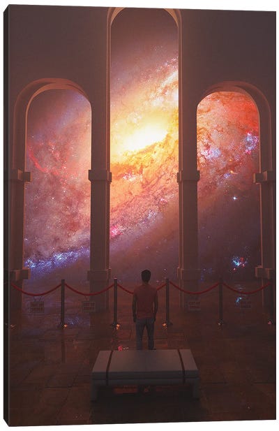 Space Museum Canvas Art Print - Galaxy Art
