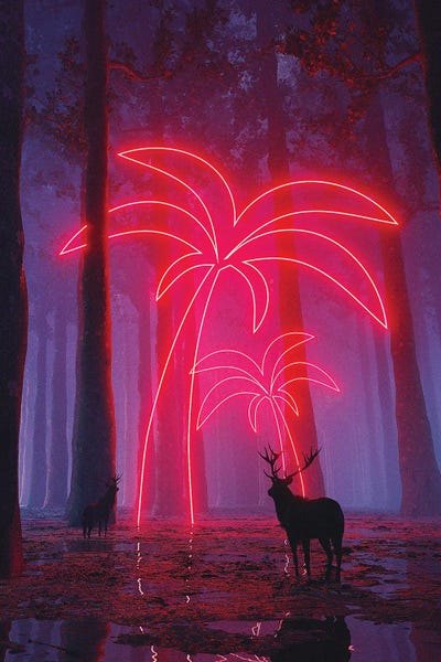 Fine Art Print: The Neon Trees by Davansh Atry