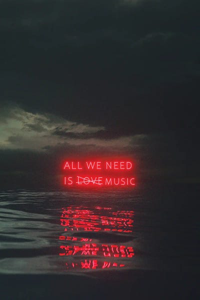 Neon Typography: Allegory by Davansh Atry