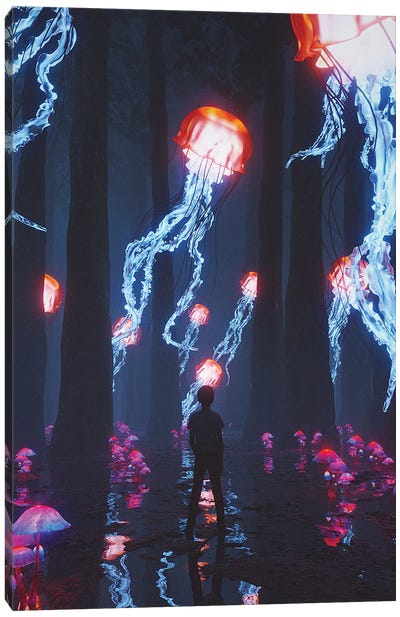Tomorrowland Canvas Art Print - Neon Art