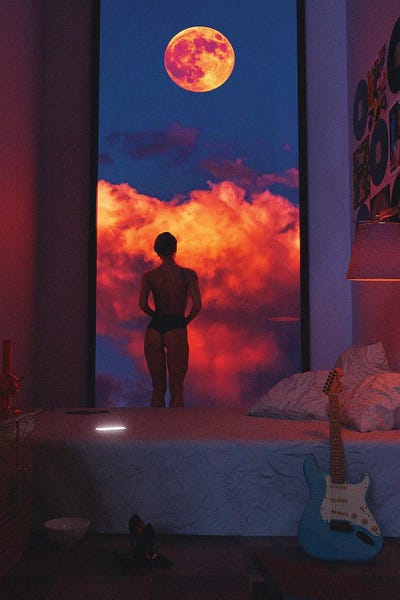 Up In The Sky by Davansh Atry framed wall art