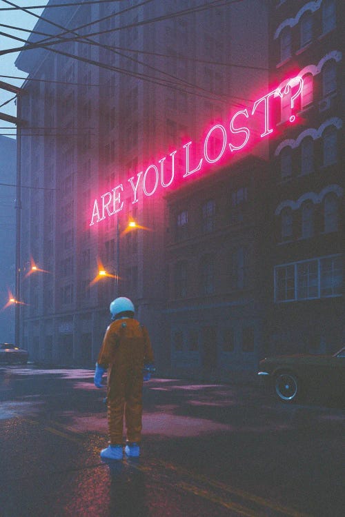 Are You Lost by Davansh Atry wall art