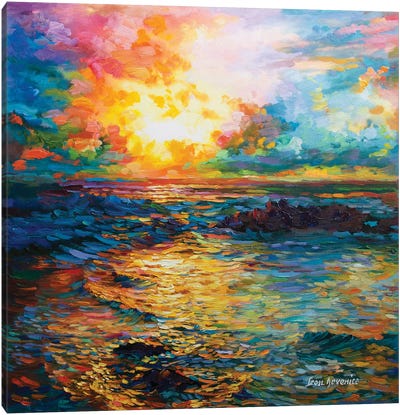 Virtuous Sunset Canvas Art Print - Leon Devenice