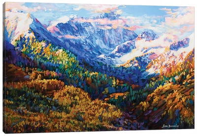 Wisdom Of The Mountains Canvas Art Print - Intense Impressionism