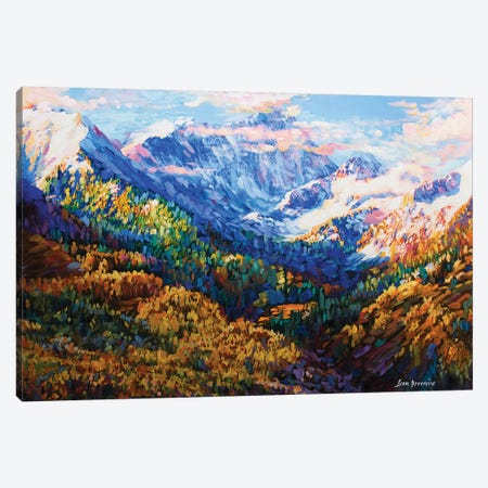 Wisdom Of The Mountains Canvas Print #DVI109} by Leon Devenice Canvas Wall Art
