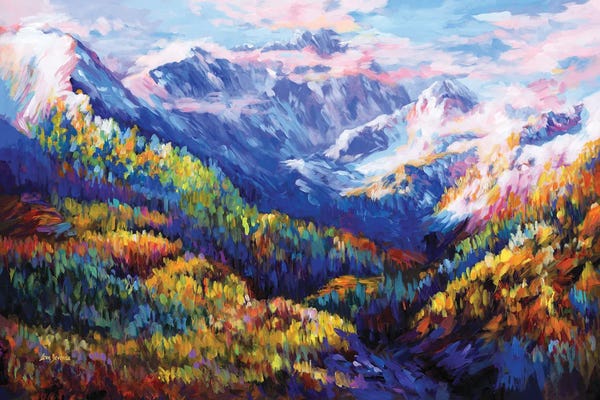 Intense Impressionism: Wisdom Of The Mountains by Leon Devenice