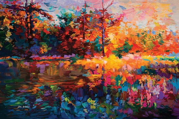 Ponds: Abstract Landscape by Leon Devenice