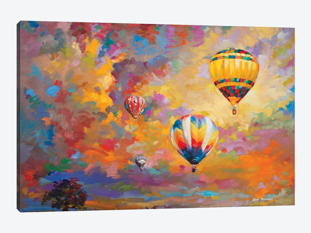 Hot Air Balloon by Leon Devenice 1-piece Art Print