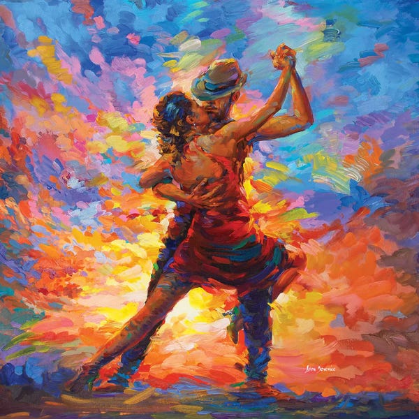Romantic Bedroom (Couples): Tango Art by Leon Devenice