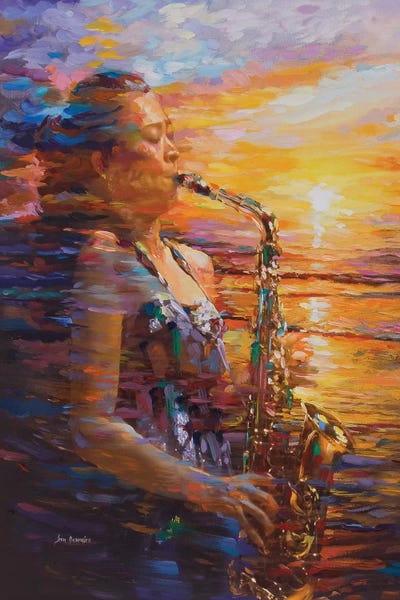Leon Devenice: Sunset Saxophone by Leon Devenice