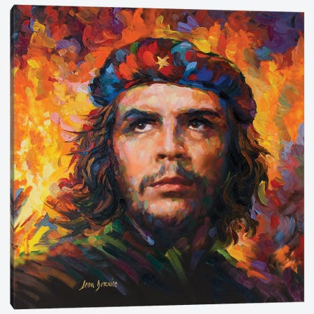 Che Guevara Canvas Print #DVI122} by Leon Devenice Canvas Wall Art