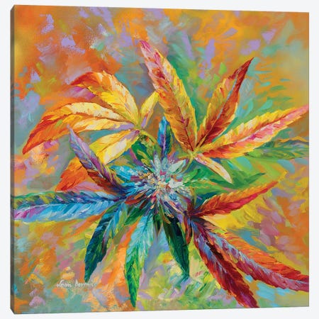 Marijuana Art  Canvas Print #DVI123} by Leon Devenice Canvas Artwork