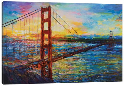 Golden Gate Bridge, San Francisco, CA Canvas Art Print - Leon Devenice