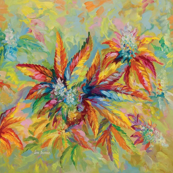Marijuana: Marijuana Buds & Leaves by Leon Devenice