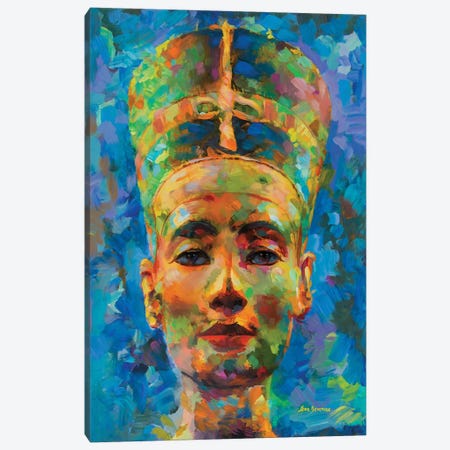 Nefertiti Canvas Print #DVI141} by Leon Devenice Canvas Wall Art