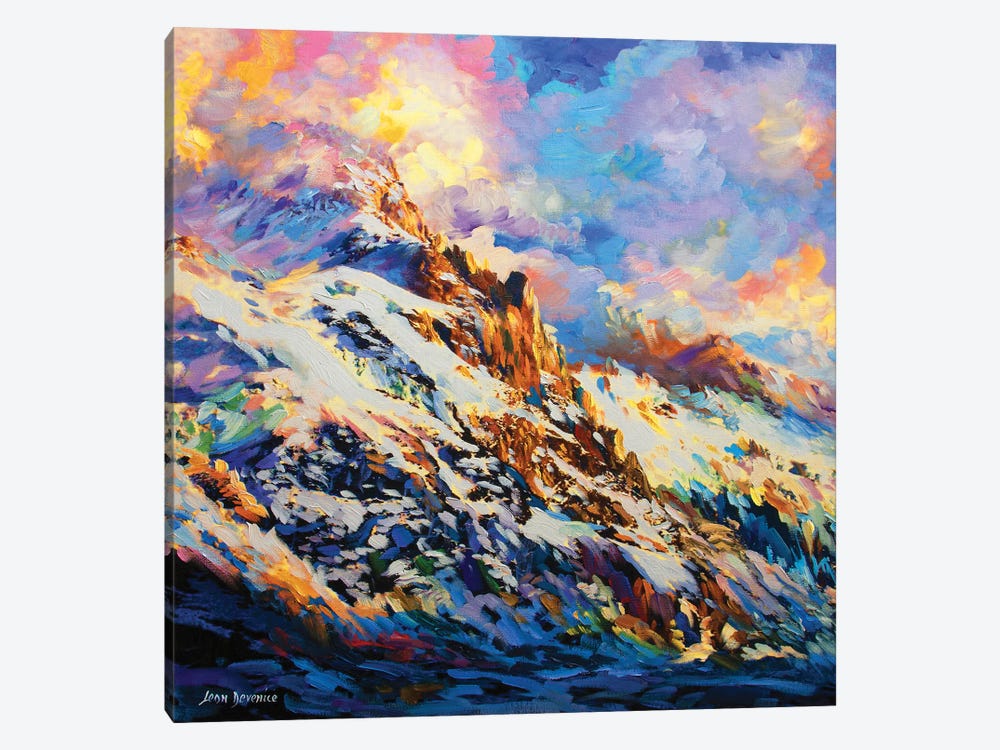 Calling Of The Mountains by Leon Devenice 1-piece Canvas Art Print