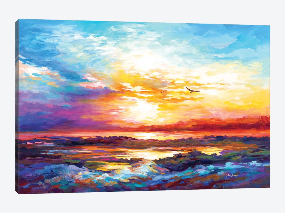 Sunset In Corsica by Leon Devenice 1-piece Canvas Artwork
