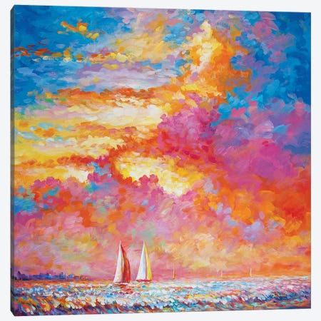 Sail Your Worries Away Canvas Print #DVI166} by Leon Devenice Canvas Print