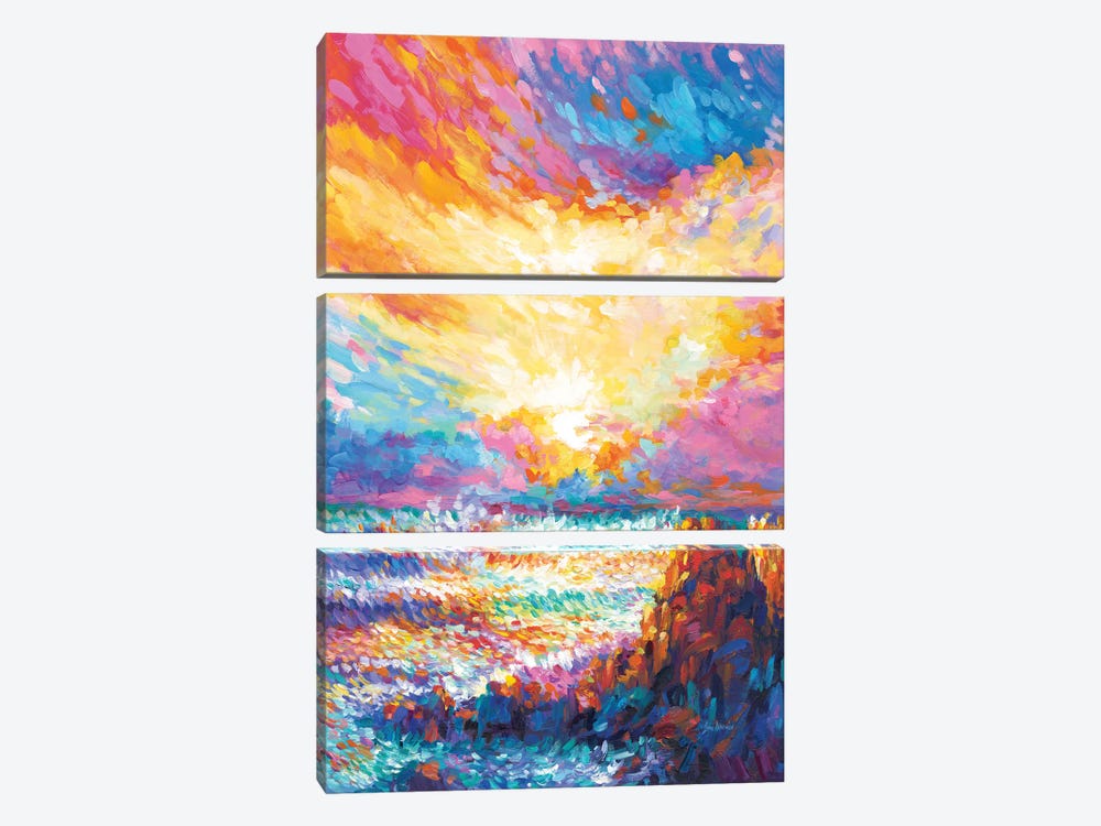 Poetry At Sunset by Leon Devenice 3-piece Canvas Artwork