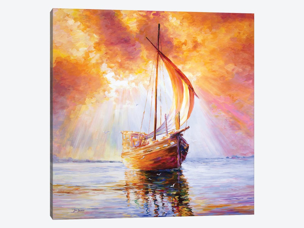 Sailing The Seas Of Poetry & Life by Leon Devenice 1-piece Canvas Wall Art