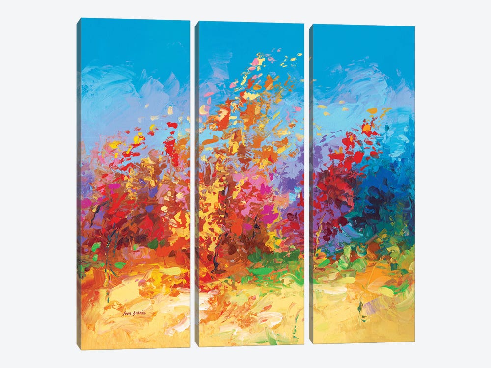 Whispers In The Wind by Leon Devenice 3-piece Canvas Print