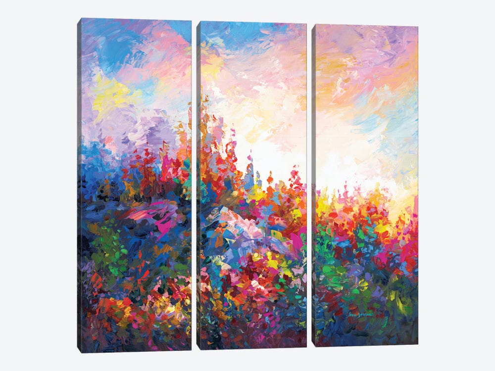 Towards The Forest Of Dreams by Leon Devenice 3-piece Canvas Wall Art