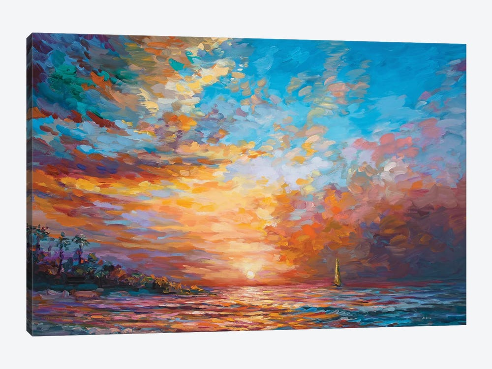 Caribbean Sunset by Leon Devenice 1-piece Art Print