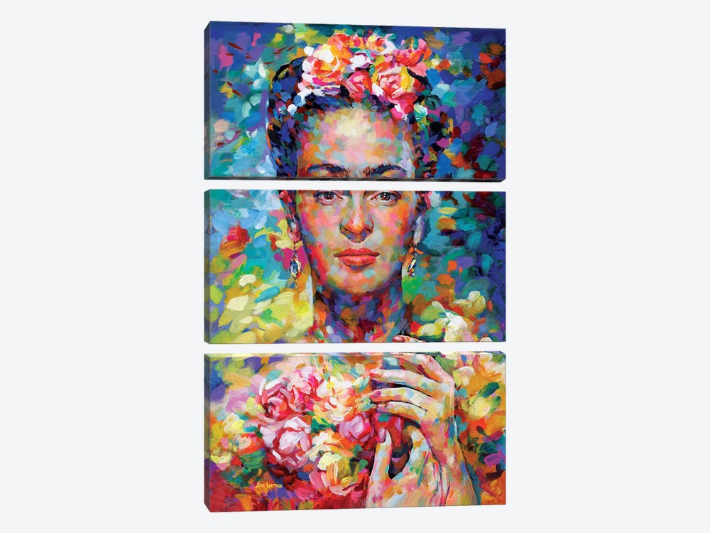 Frida by Leon Devenice 3-piece Canvas Art