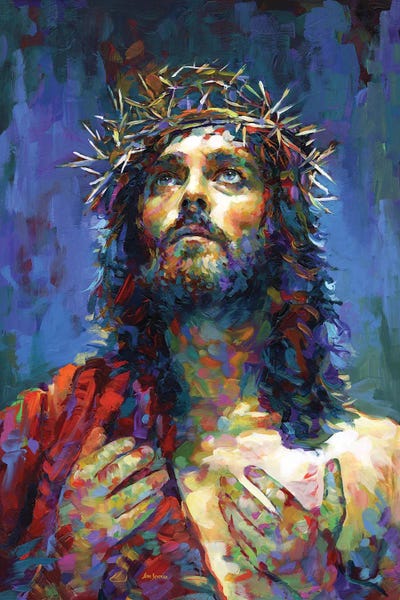 Large Wall Art & Big Canvas Prints: Jesus Christ by Leon Devenice