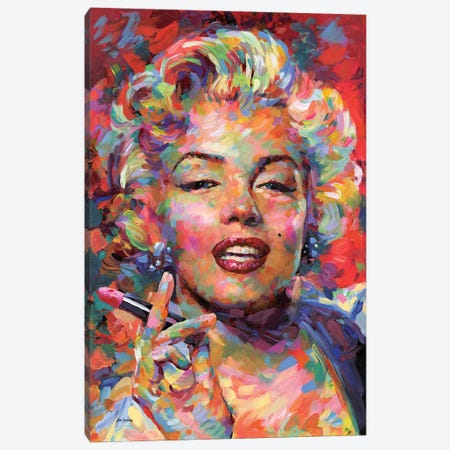 Marilyn Monroe Canvas Print #DVI197} by Leon Devenice Canvas Artwork