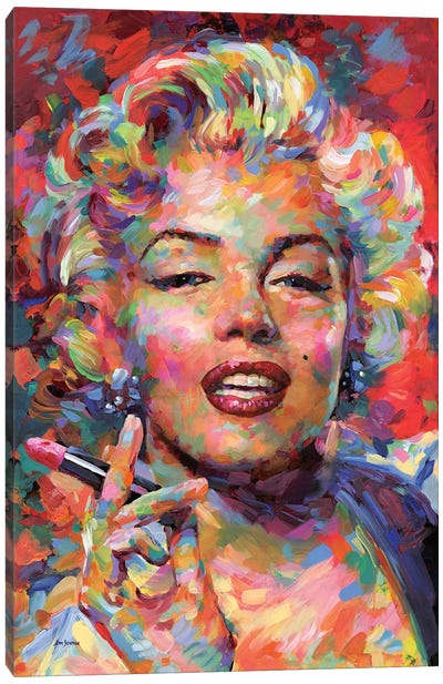 Marilyn Monroe Canvas Art Print - Make-Up