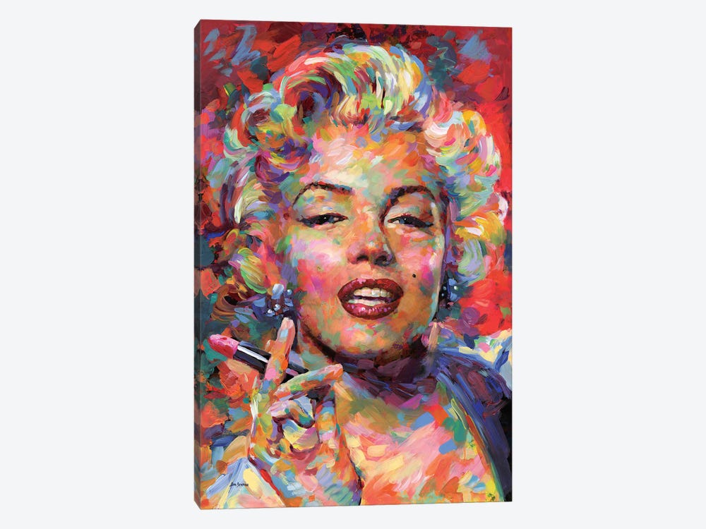 Marilyn Monroe by Leon Devenice 1-piece Canvas Wall Art