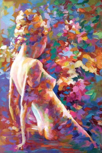 Bathroom Nudes: Lady Flower by Leon Devenice