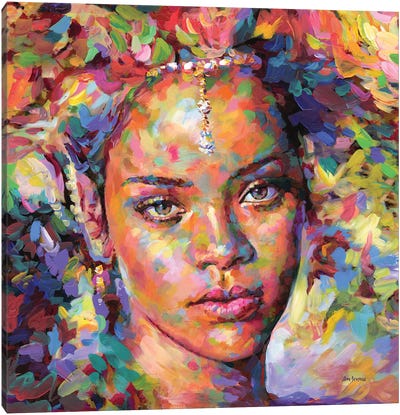 Diamonds In The Sky Canvas Art Print - Rihanna