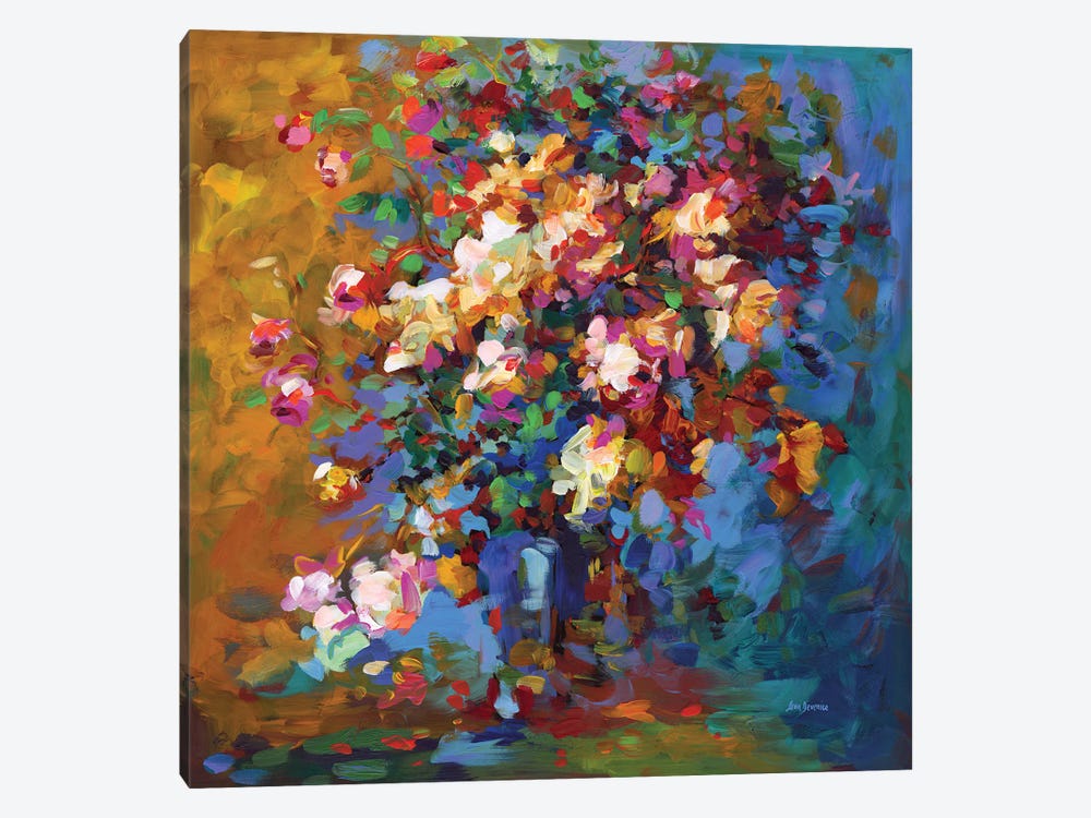Bouquet Of Flowers by Leon Devenice 1-piece Canvas Print