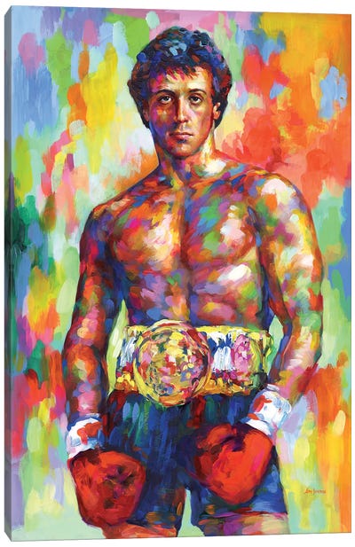 The Italian Stallion Canvas Art Print - Rocky Balboa