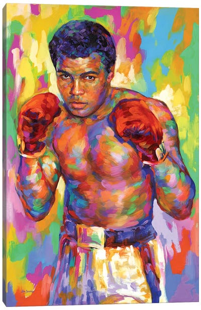 Ali Canvas Art Print - Boxing