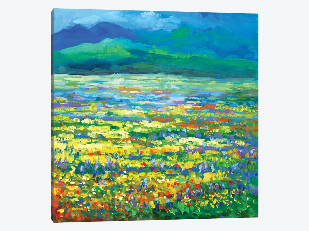 Meadow Of Wildflowers by Leon Devenice 1-piece Canvas Print