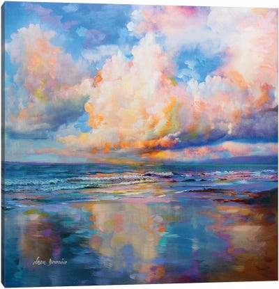 Dreams And Reflections Canvas Art Print - Sandy Beach Art