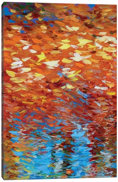 Autumn Reflection Canvas Art Print - Leon Devenice